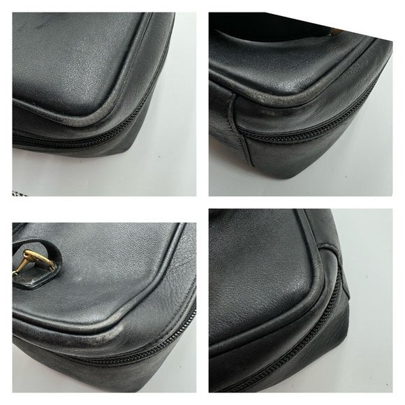 Gucci-Authentic- Vanity Pouch Leather Black - Picture 9 of 15